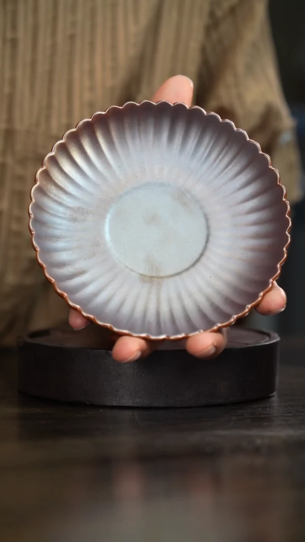 杯8柴房陶瓷柴烧原创壶承微瑕