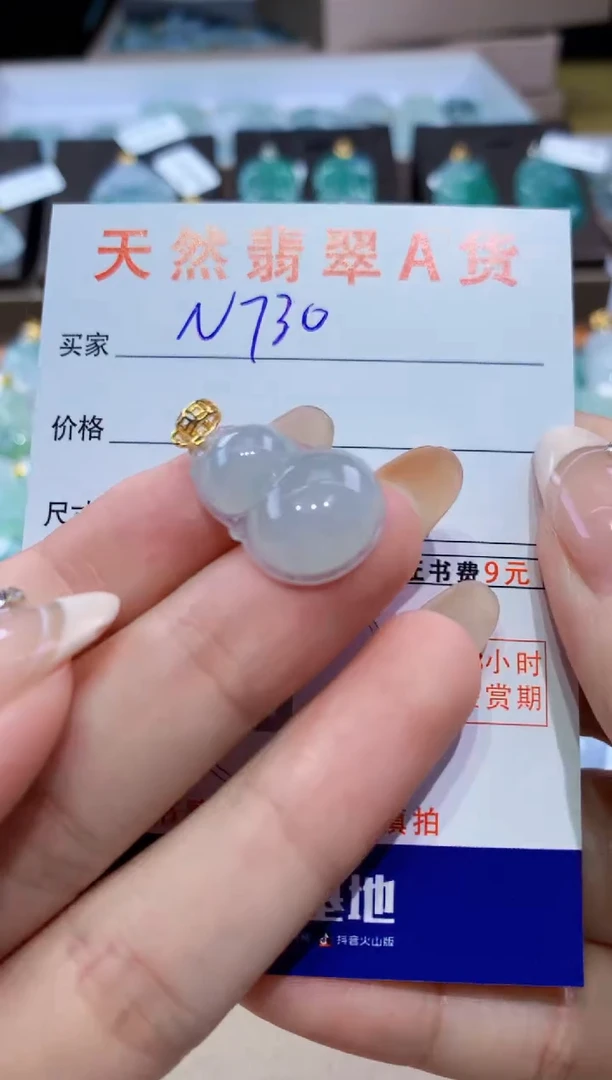 颈饰未镶嵌翡翠天然缅甸翡翠A货挂件