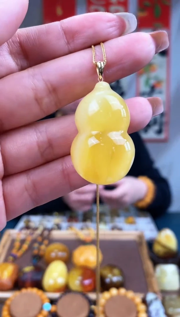 【闪购商品】琥珀裸石18K金镶嵌基地发货 一物一证 顺丰包邮