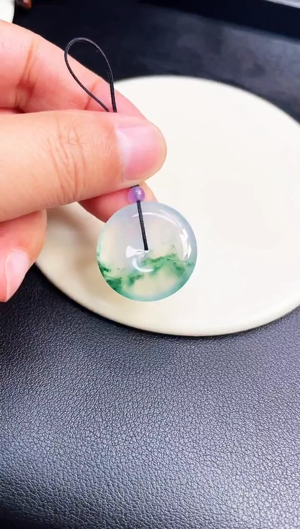 颈饰未镶嵌翡翠【60】平安扣 尺寸 25.6   5.8mm