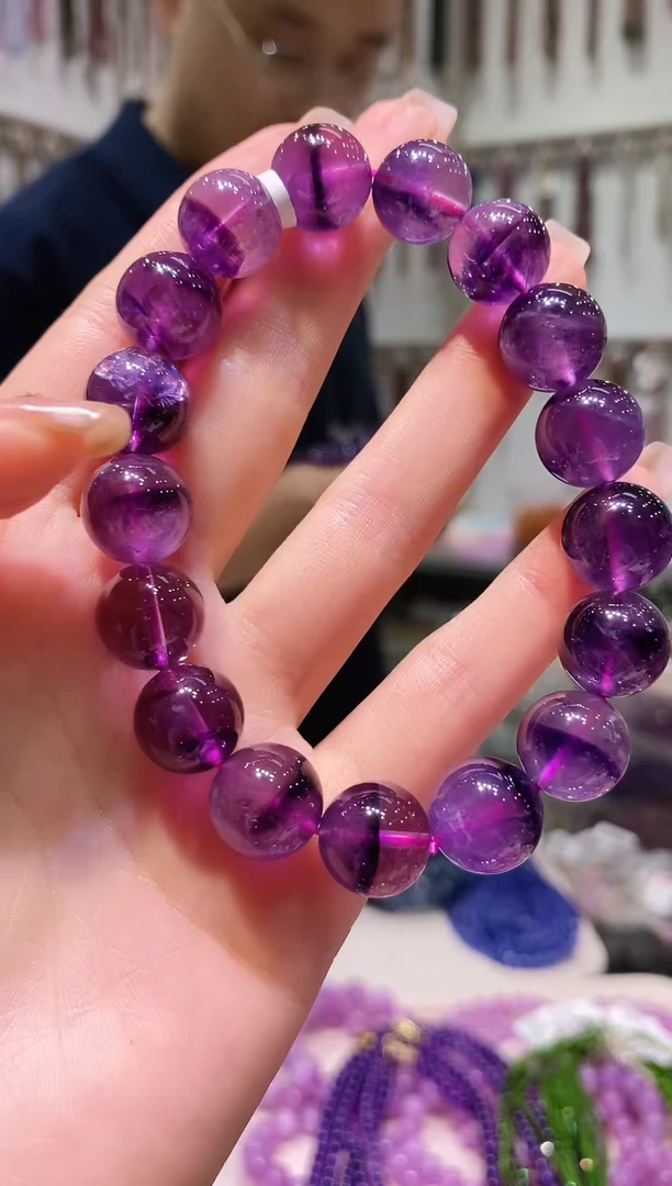 水晶手链未镶嵌23多样性发其一12.5+