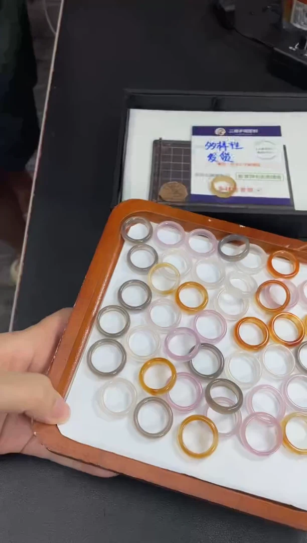 未镶嵌挂件玛瑙/玉髓玛瑙戒圈FL1/多样性发其一CP配绳