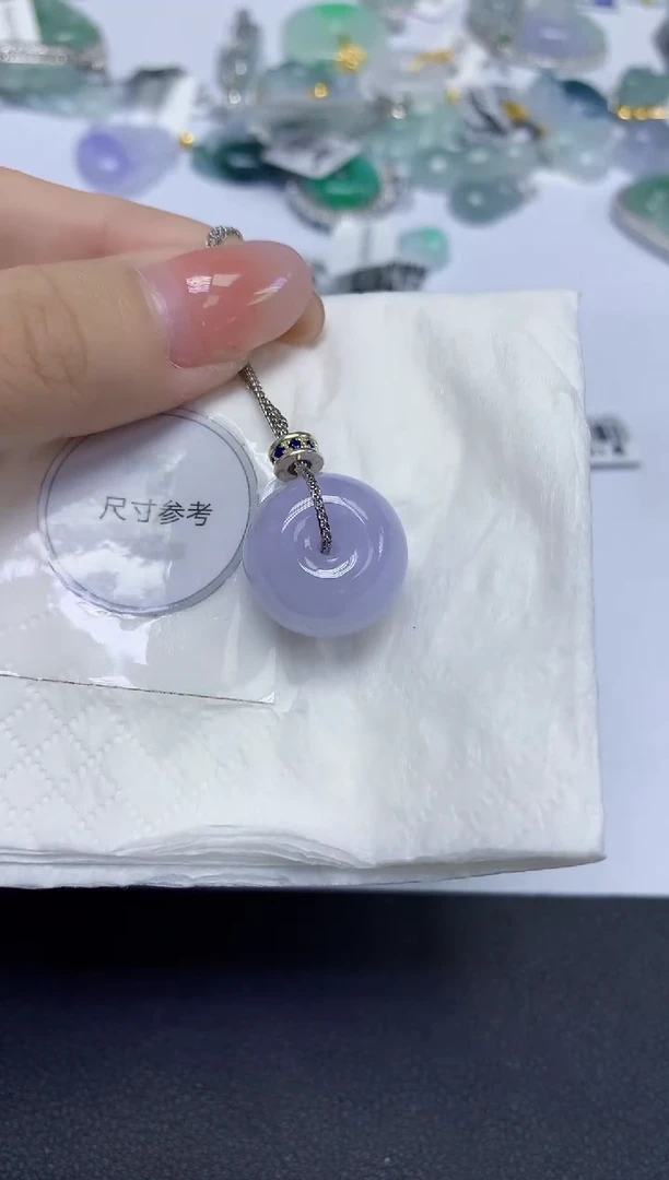 颈饰未镶嵌翡翠天然缅甸翡翠A货多样性发一件