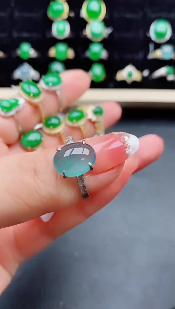 【闪购商品】翡翠戒指银S925镶嵌1212