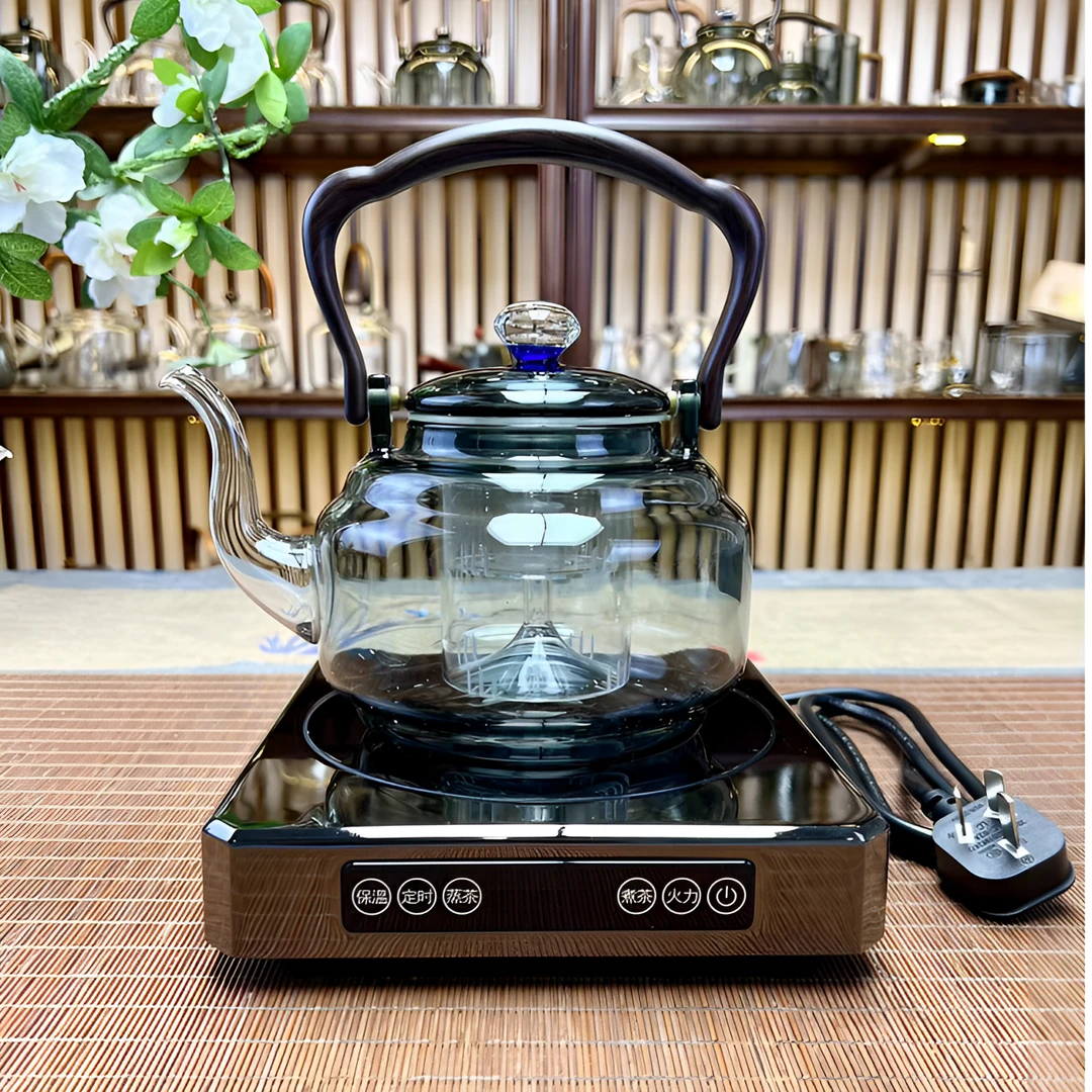 新匠新款大功率超薄电陶炉家用保温定时小型电茶炉耐热玻璃煮茶壶