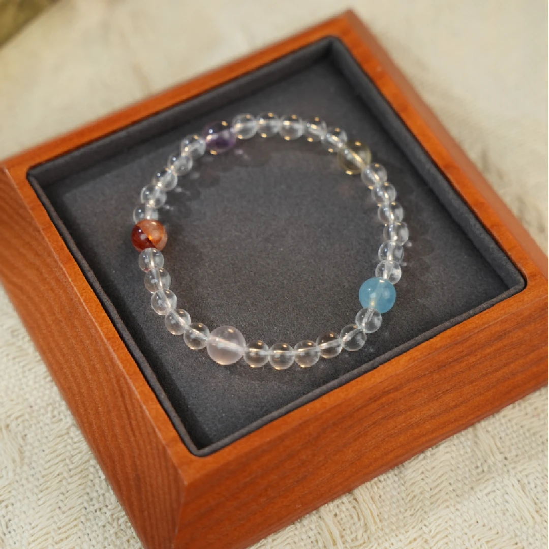 【四星晨曦-麦玲玲设计】天然水晶财富事业突破多样性发其一