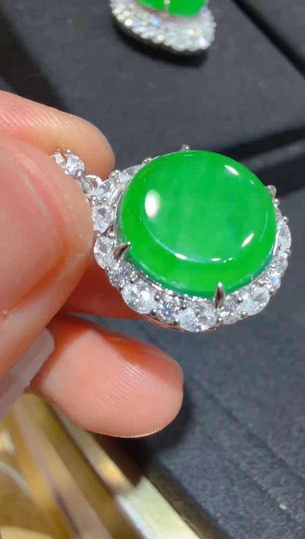 吊坠(不含链)银S925镶嵌翡翠多样性团购发一件