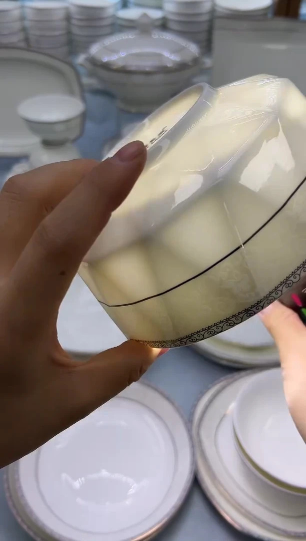 骨瓷玲珑6钻石6个