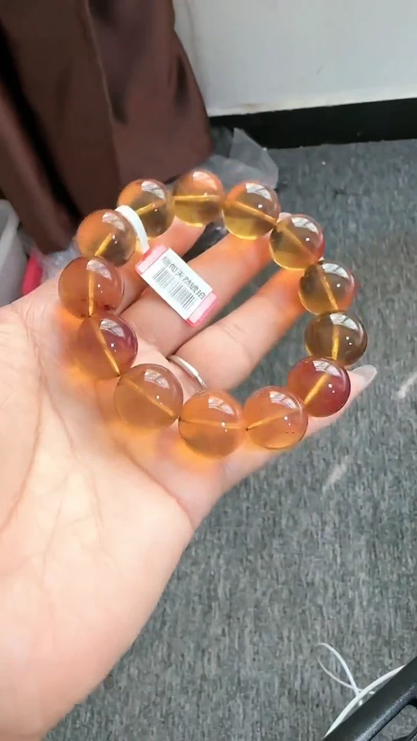 【闪购商品】琥珀手链未镶嵌规格17金珀手串#66