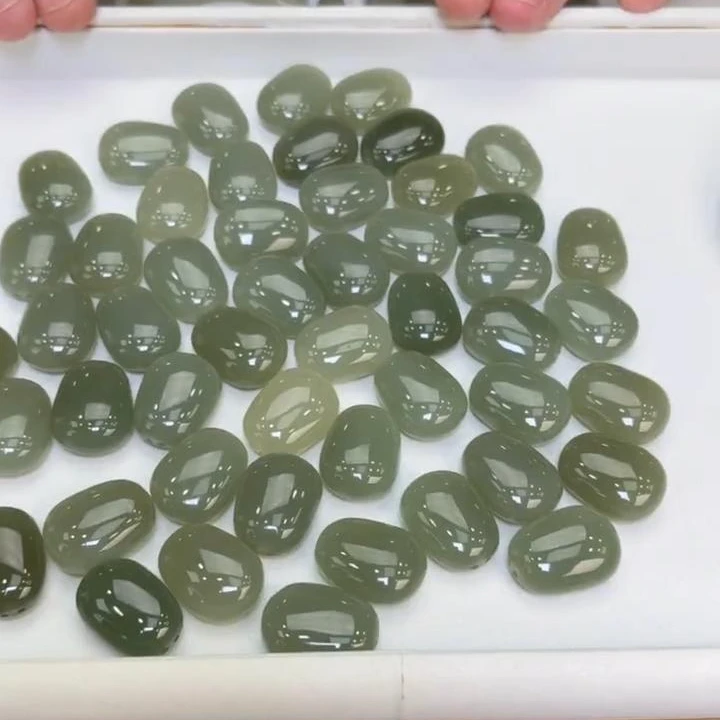 【倔老头工厂】和田玉平安无事牌吊坠 配绳 简约素牌多样性发一