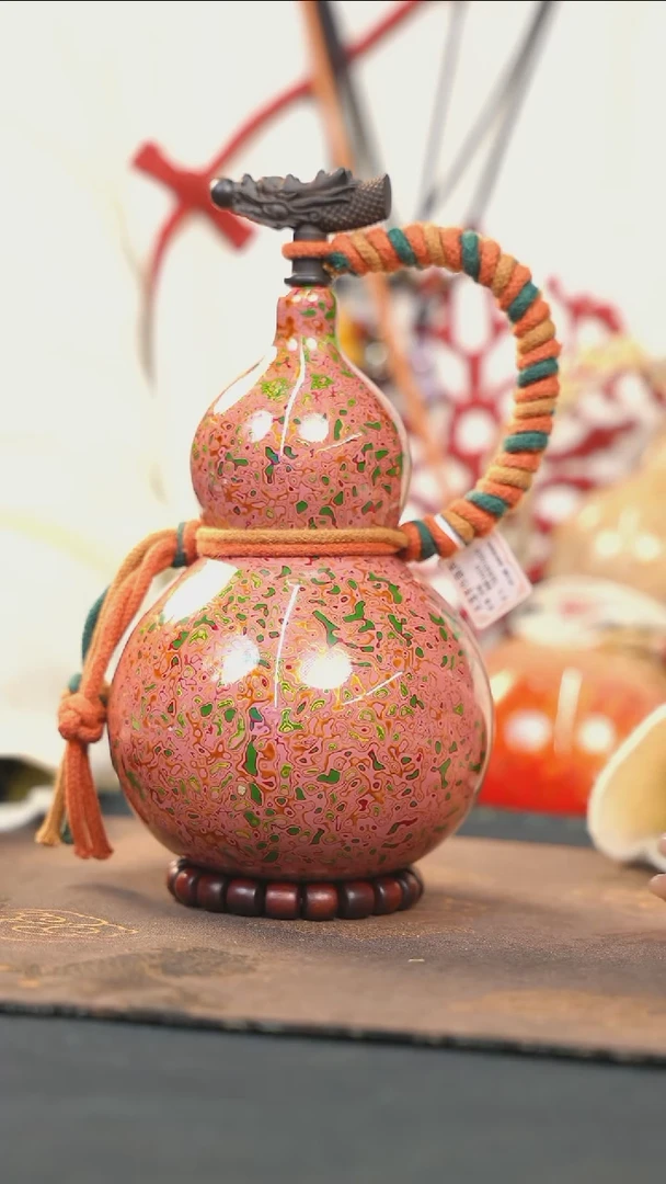 【闪购商品】RZ203漆艺酒葫芦不包手串及旋转底座