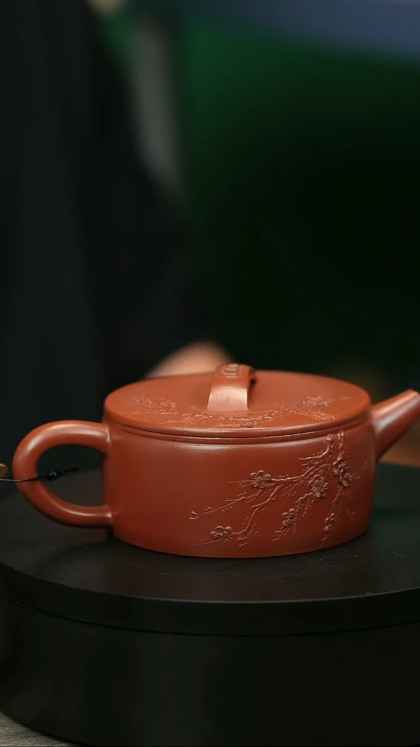 茶壶紫砂淮**衣H1652陈春芬梅花钱币平盖汉瓦