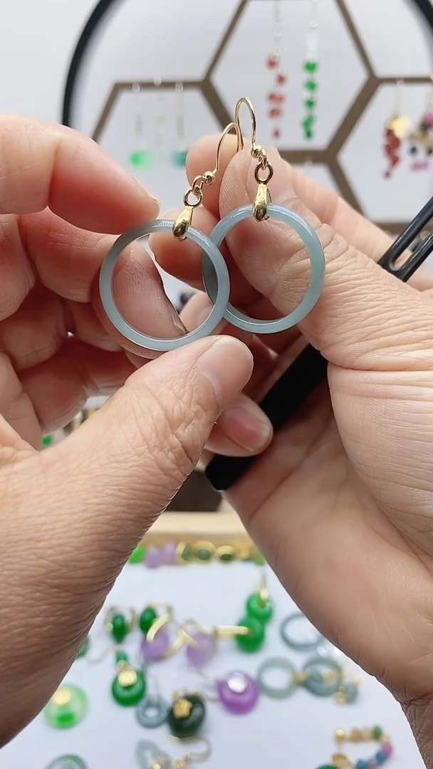 未镶嵌翡翠耳饰217翡翠