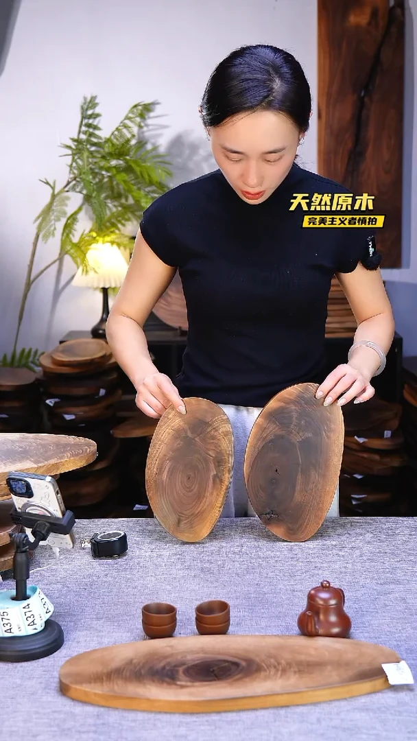 木北美黑胡桃原木.干裂疤结不属于商品质量问题完美主义者慎拍