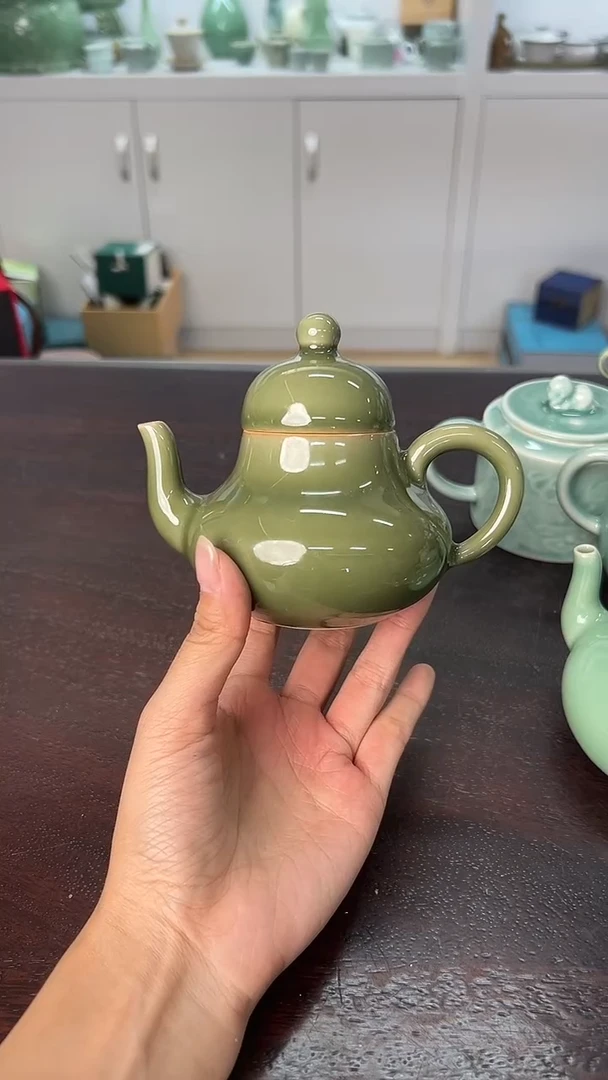 龙泉云间青瓷小米茶器