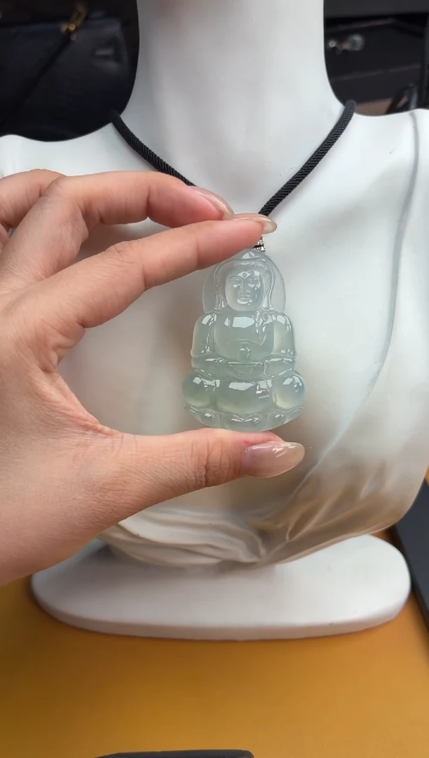 吊坠(不含链)未镶嵌翡翠24 观音 54.6 37 6.4