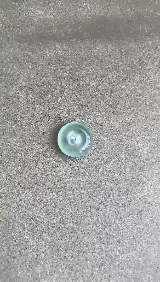 裸石翡翠晴蓝平安扣 适合做戒指