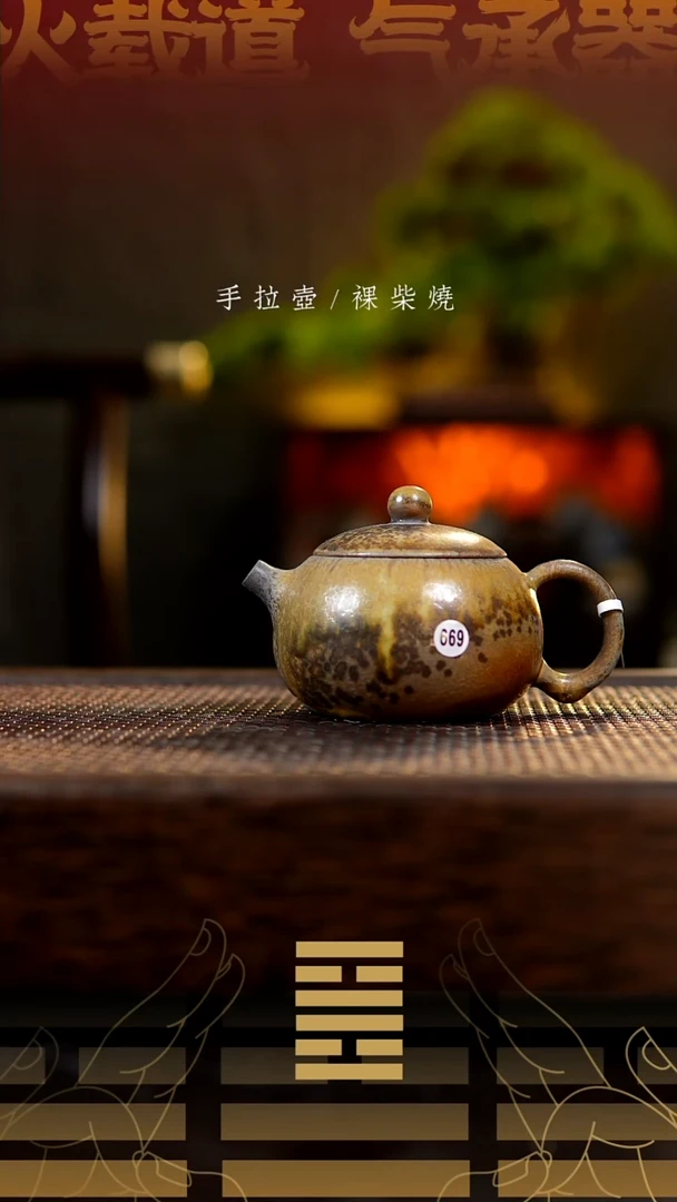 夸烧柴烧西施壶669