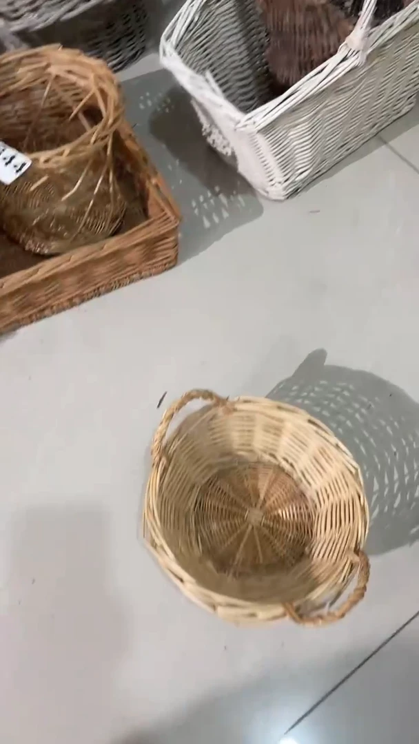 有机玻璃福利款柳编花篮11111