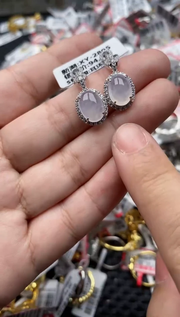 【闪购商品】翡翠戒指银S925镶嵌99999---6