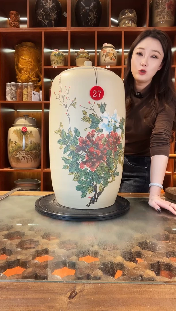 罐云南建水紫陶大号白泥缸@27