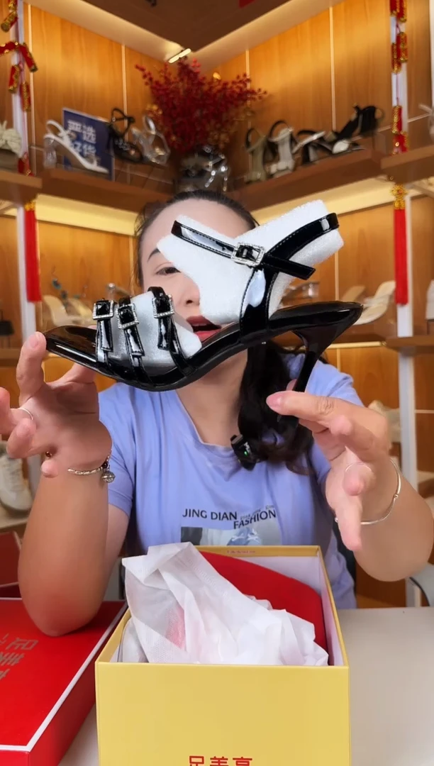 凉靴黑色-37码-足美高新款女鞋