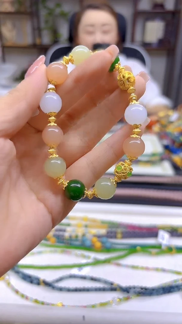 手链未镶嵌和田玉DIY款S479