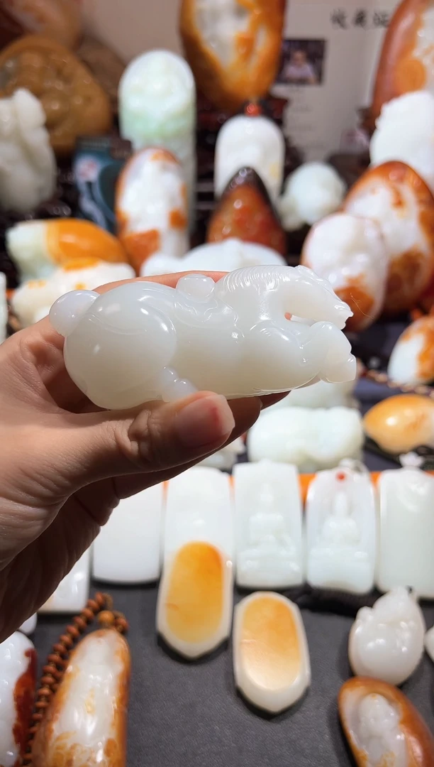 未镶嵌和田玉把件千里马