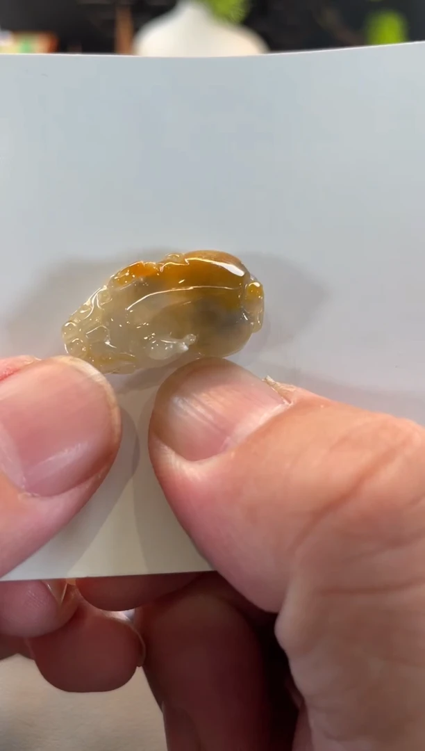 颈饰未镶嵌翡翠141号 有纹裂