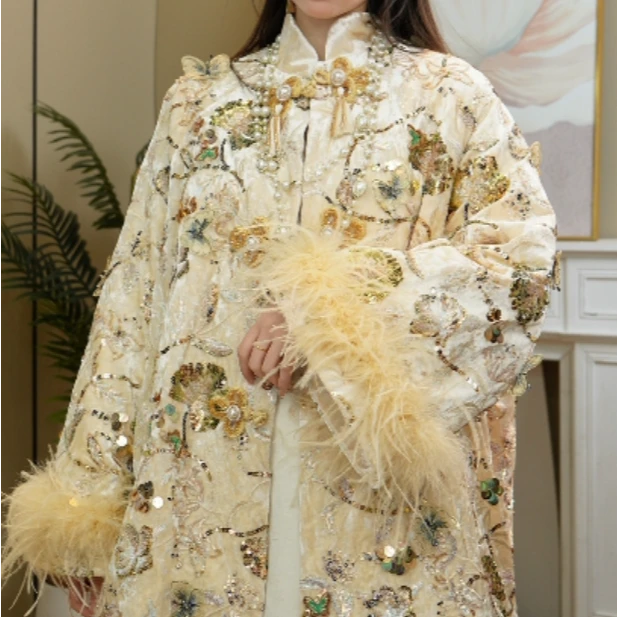 【金丝雀】重工高货珠片绣！原版原厂面料【拒绝被9菜】2024D2980小鹿