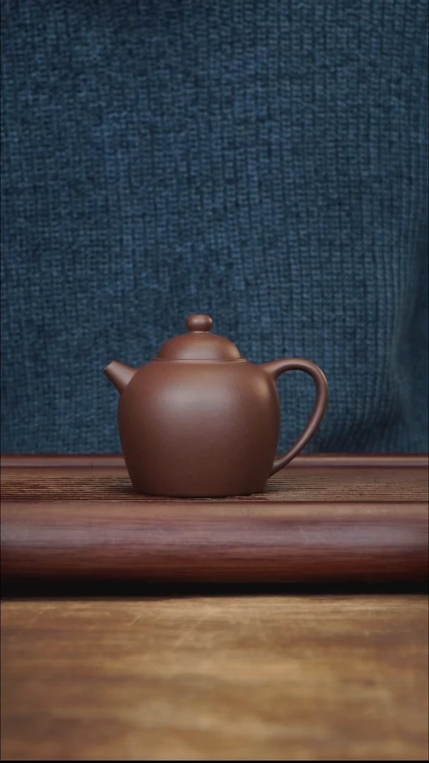 茶壶紫砂180ml 大彬圈扭 紫泥