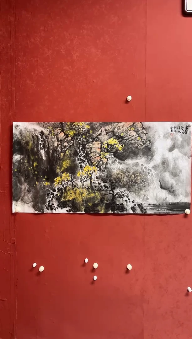 国画刘静   138*68