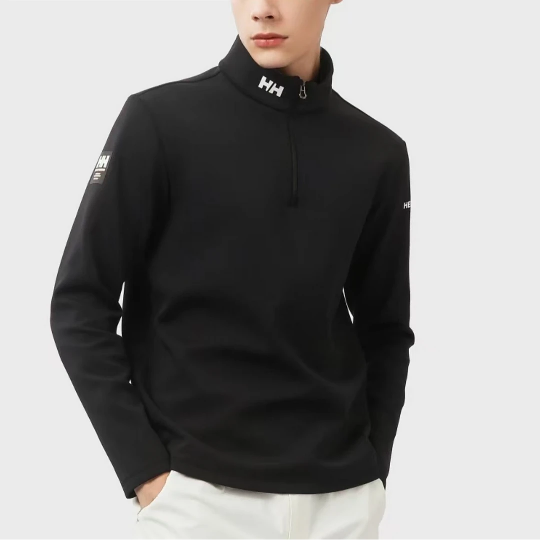 HHANSEN 男款半拉链秋冬立领加绒休闲保暖卫衣33