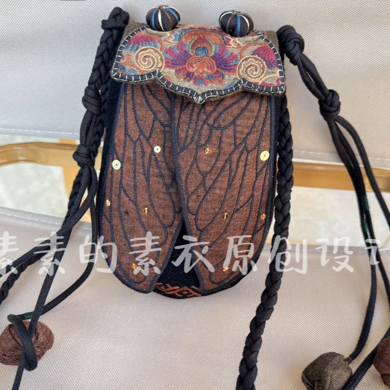 《知了》亚麻手机包包/上新福利