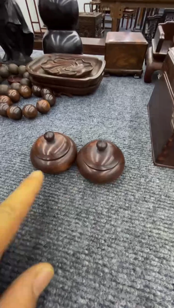 【闪购商品】木水盂一对（收古藏今）