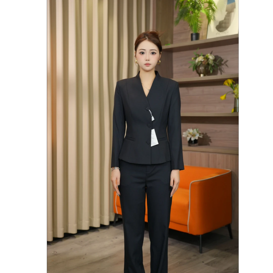 A1032西装套装女职业装高端气质春秋酒店面试正装气质西服外套X