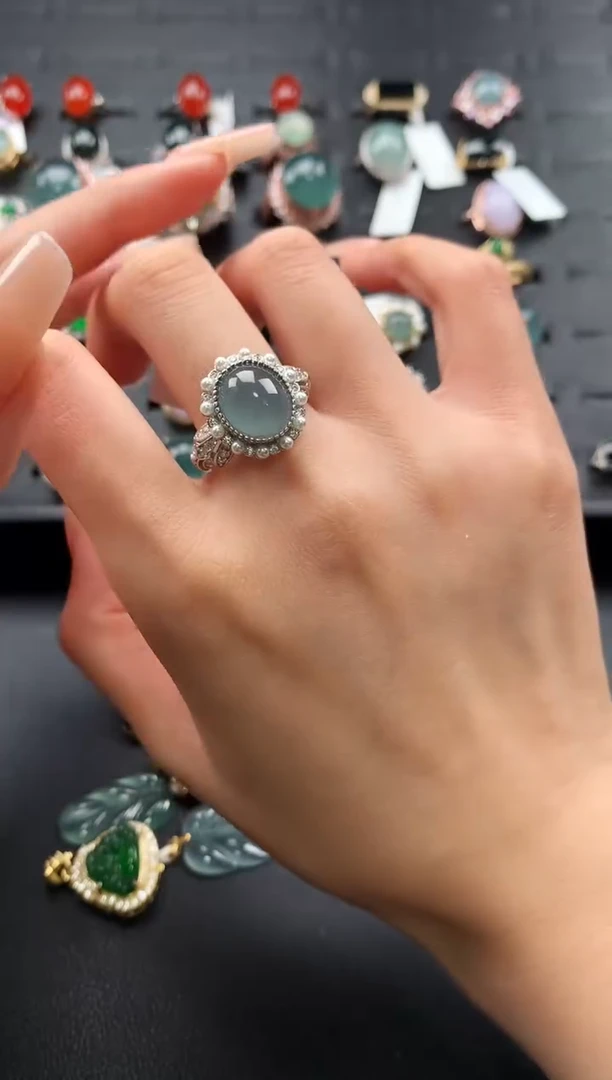 【闪购商品】翡翠戒指未镶嵌6758476445769876