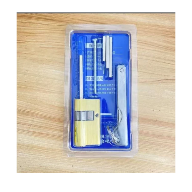 全自动指纹锁锁芯通用型不锈钢柄铜锁芯