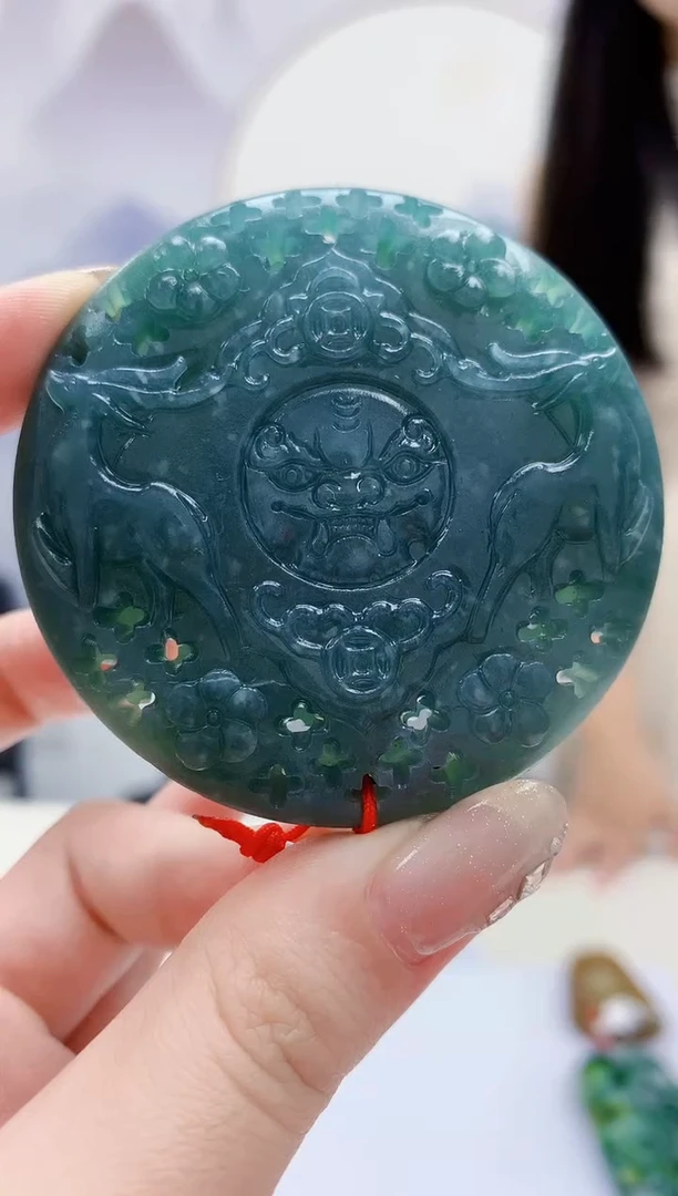 未镶嵌定制翡翠4812jw-毛货挂件93