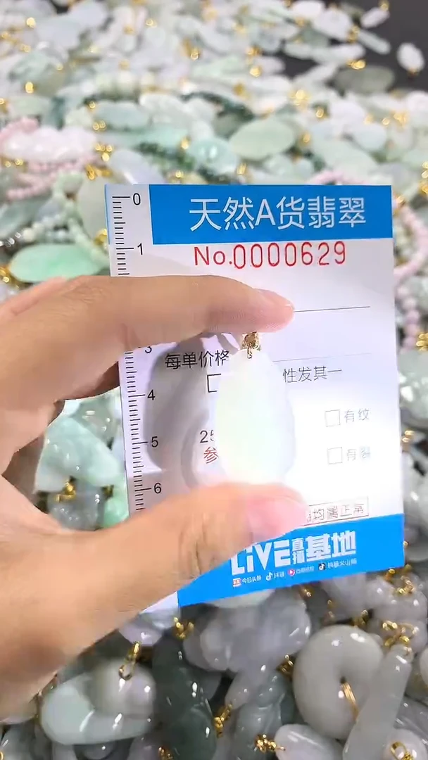 颈饰未镶嵌翡翠净货挂件-0629