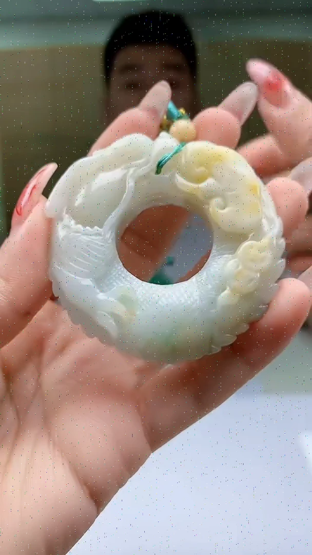 【闪购商品】定制翡翠未镶嵌5028ty-毛货挂件60