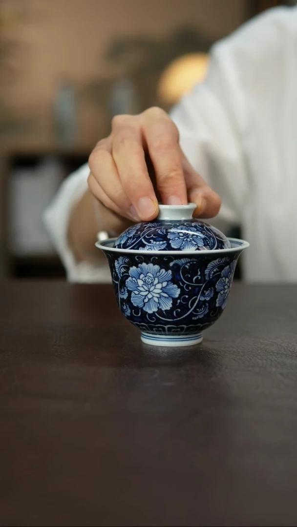 景德镇陶瓷杯碗柴烧多人