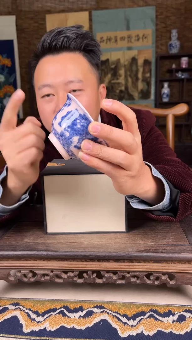 摆件瓷景德镇陶瓷摆件B662带礼盒