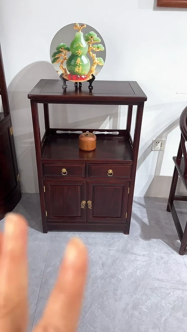 黑酸枝木类成套家具黑酸枝茶水柜58*38*90