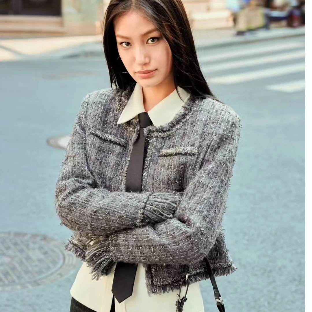 短款小香风耐磨舒适通用女短外套2J891019D