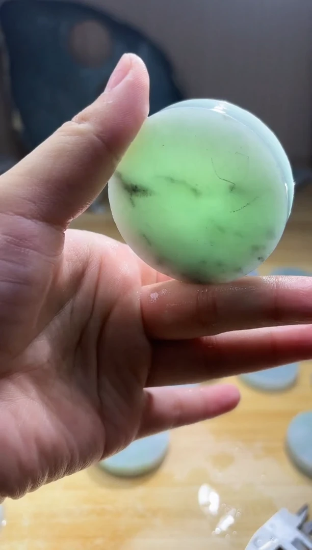 翡翠未镶嵌颈饰翡翠A货 姜谭546