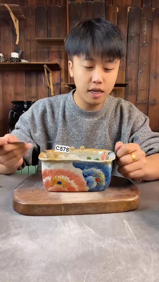 碗578，手工手绘，超值陶瓷！