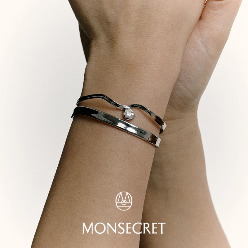 铜合金手镯 MONSECRET 风穴嵌钻扭转手镯
