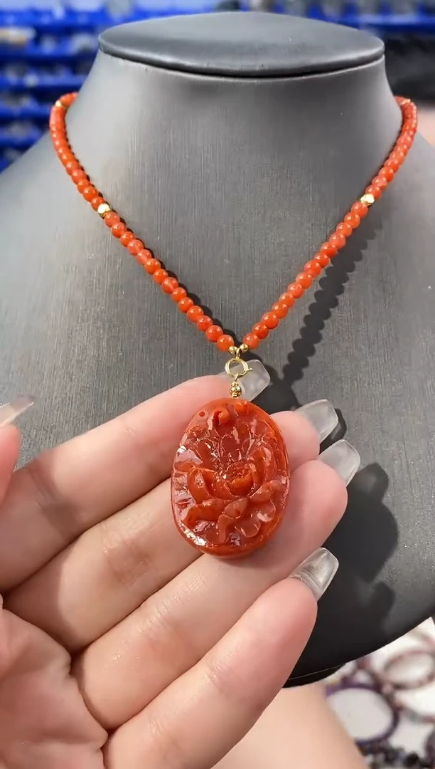 玛瑙/玉髓套链未镶嵌G08943