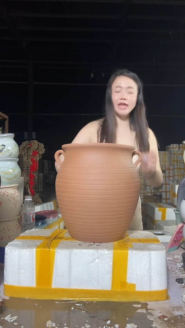 宜兴紫砂粗陶花盆25/31